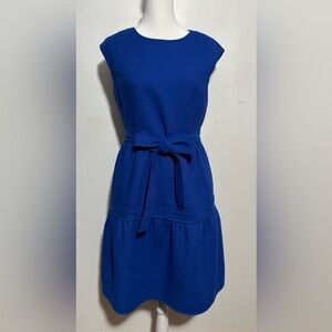 TORY BURCH Jane Dress double-weave in Blue Dahlia Size 2